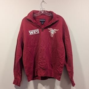 Red WPI Quarter-Zip Sweatshirt